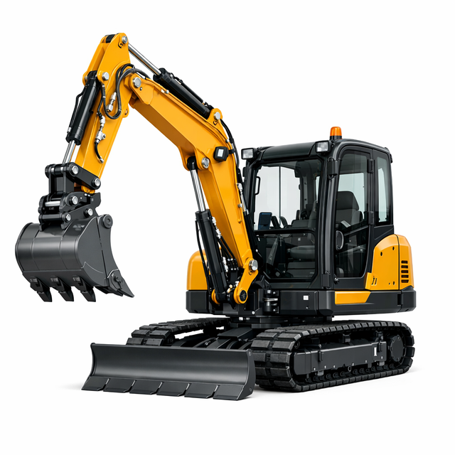 Mini-Pelle Avec Attache Rapide Hydraulique 2,0T