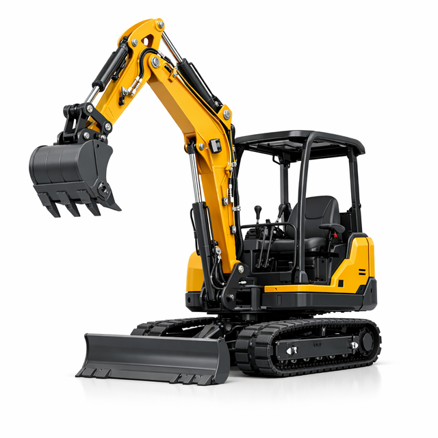 Mini-Pelle Compacte Chantier 0,8T