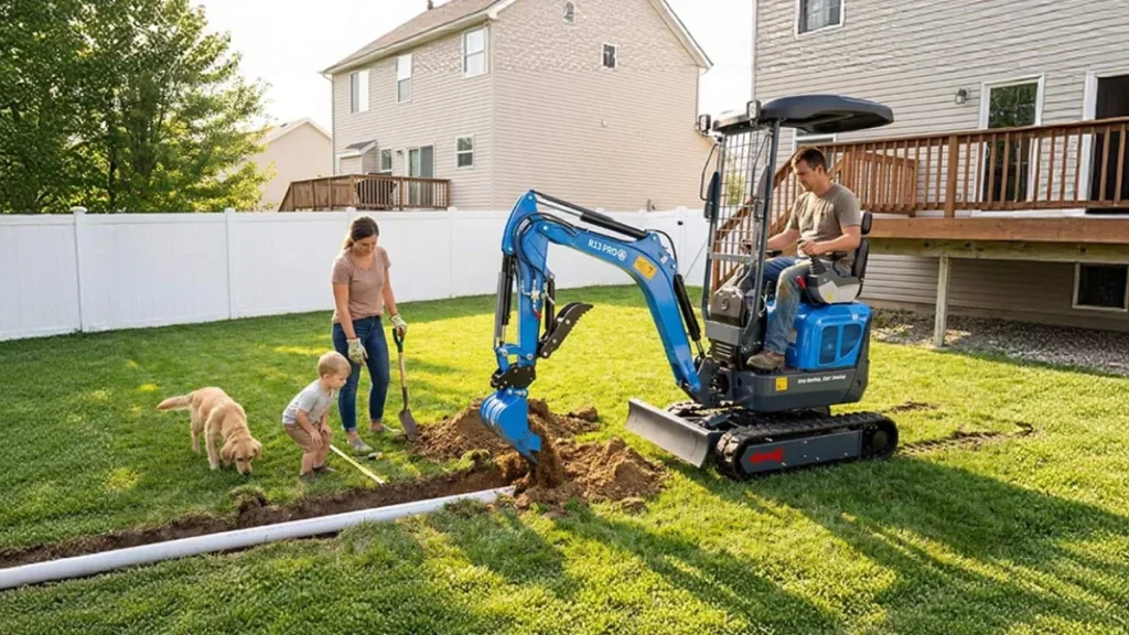 Mini-pelle Rippa R13 en plantation
